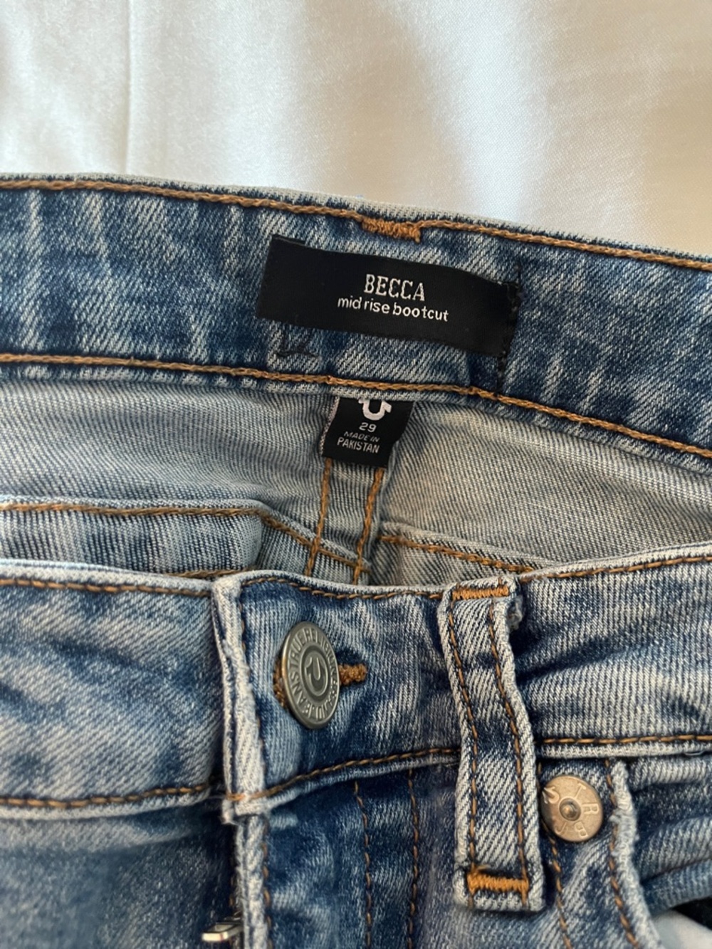 True religion Mid-Rise Bootcut Jeans - Light Blue-size 29 - Picture 2 of 8